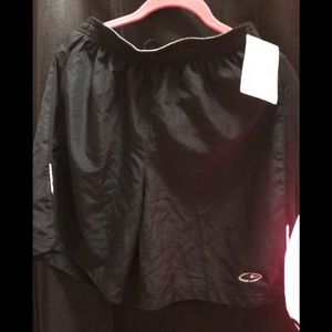 Reflective nylon shorts!